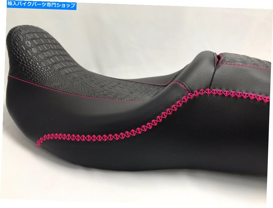 シート HDストリートグライドシートカバーP52320-11ピンクステッチ2008-2018カバーのみ HD Street Glide Seat Cover P52320-11 PINK STITCHING 2008-2018 COVER ONLY【並行輸入品】