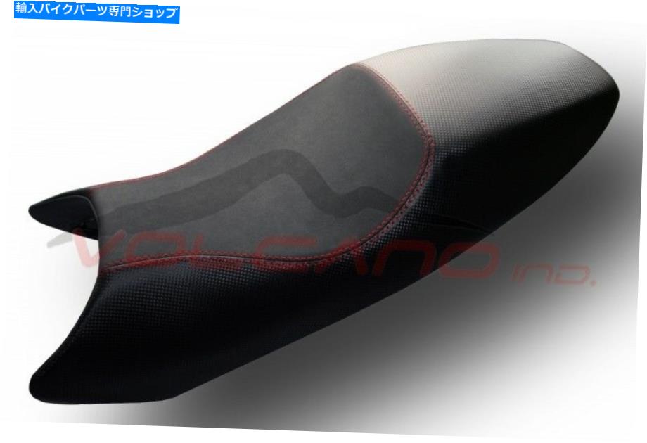 シート DUCATI MONSTER 1994 - 2007火山デザインセルシートカバーアンチスリップブラック＆レッド Ducati Monster 1994 - 2007 Volcano design sella Seat cover Anti slip Black & red【並行輸入品】