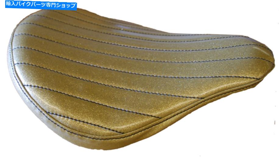 シート ハーレーダビッドソンチョッパーボバー16 "ソロシートゴールドメタルフレークラローザ HARLEY DAVIDSON CHOPPER BOBBER 16" SOLO SEAT GOLD METAL FLAKE LA ROSA【並行輸入品】｜Us Custom Parts Shop USDM 43,009円