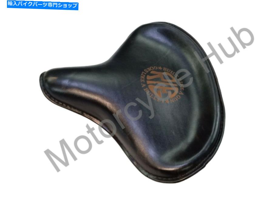 シート ロイヤルエンフィールドクラシックブラック用の新しい純レザーフロントソロサドルシート。 New Pure Leather Front Solo Saddle Seat for Royal Enfield Classic Black.【並行輸入品】