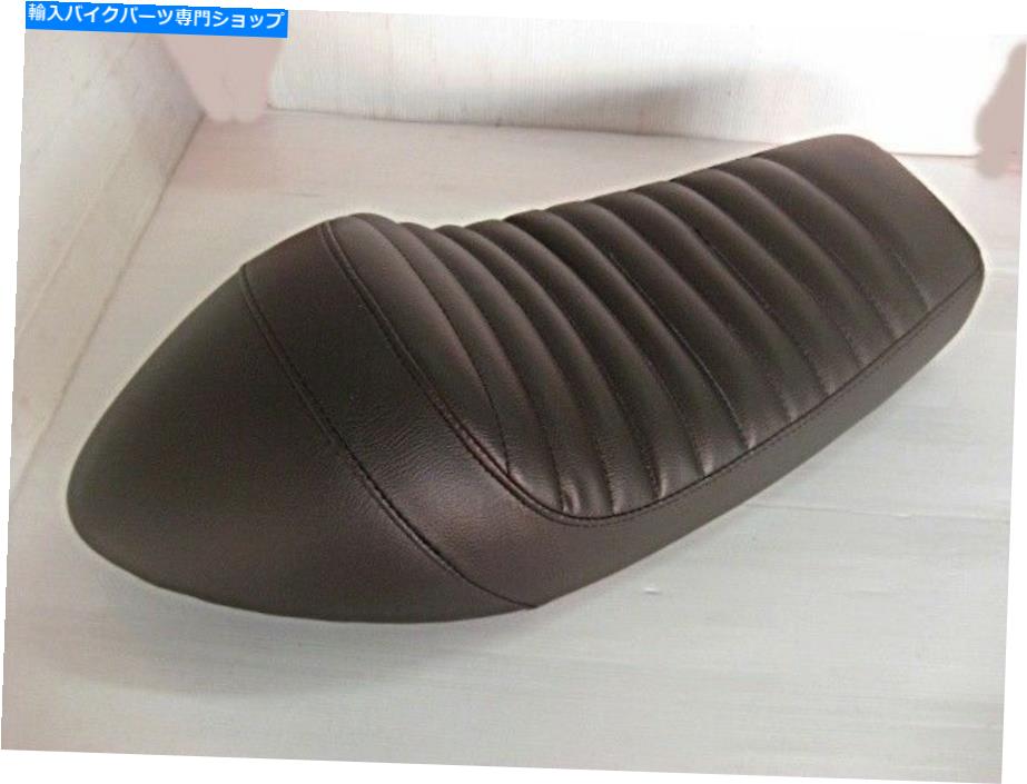 シート YAMAHA SR400 SR500ダークブラウン＆ブラックステッチカフェレーサーサドルシート＃BI548＃ YAMAHA SR400 SR500 Dark Brown & black Stitch Cafe Racer Saddle Seat #BI548#【並行輸入品】