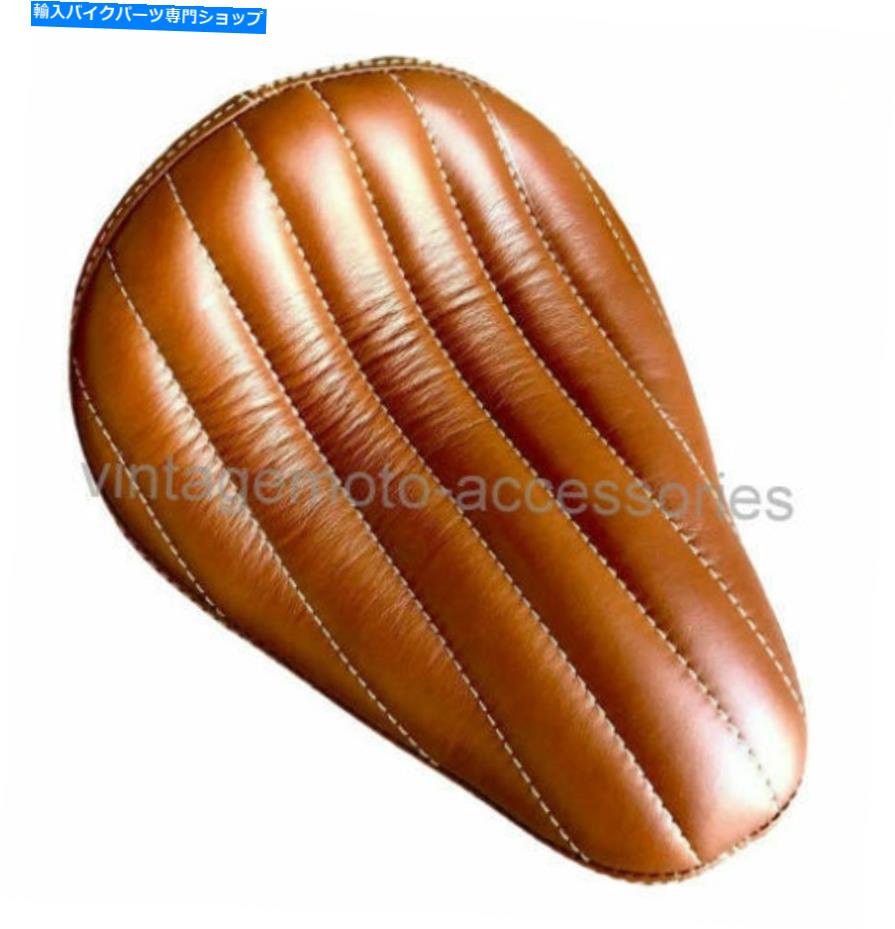 シート ロイヤルエンフィールドスタンダードエレクトラのための新しい両側の純粋な革サドルソロシート New Both Side Pure Leather Saddle Solo seat for Royal Enfield Standard Electra【並行輸入品】|Us Custom Parts Shop USDM