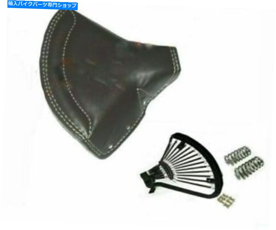 シート ライセットブラックレザーフロントソロシートフィットロイヤルエンフィリドアリエル勝利BSA Lycett Black Leather Front Solo Seat Fit For Royal Enfiled Ariel Triumph Bsa【並行輸入品】