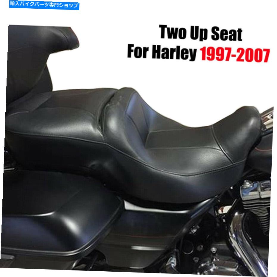 シート ハーレーエレクトログライドウルトラFlht 1997-2007のためのドライバー&旅客2 2アップシート Driver & Passenger 2 Two Up Seat For Harley Electra Glide Ultra FLHT 1997-2007【並行輸入品】|Us Custom Parts Shop USDM