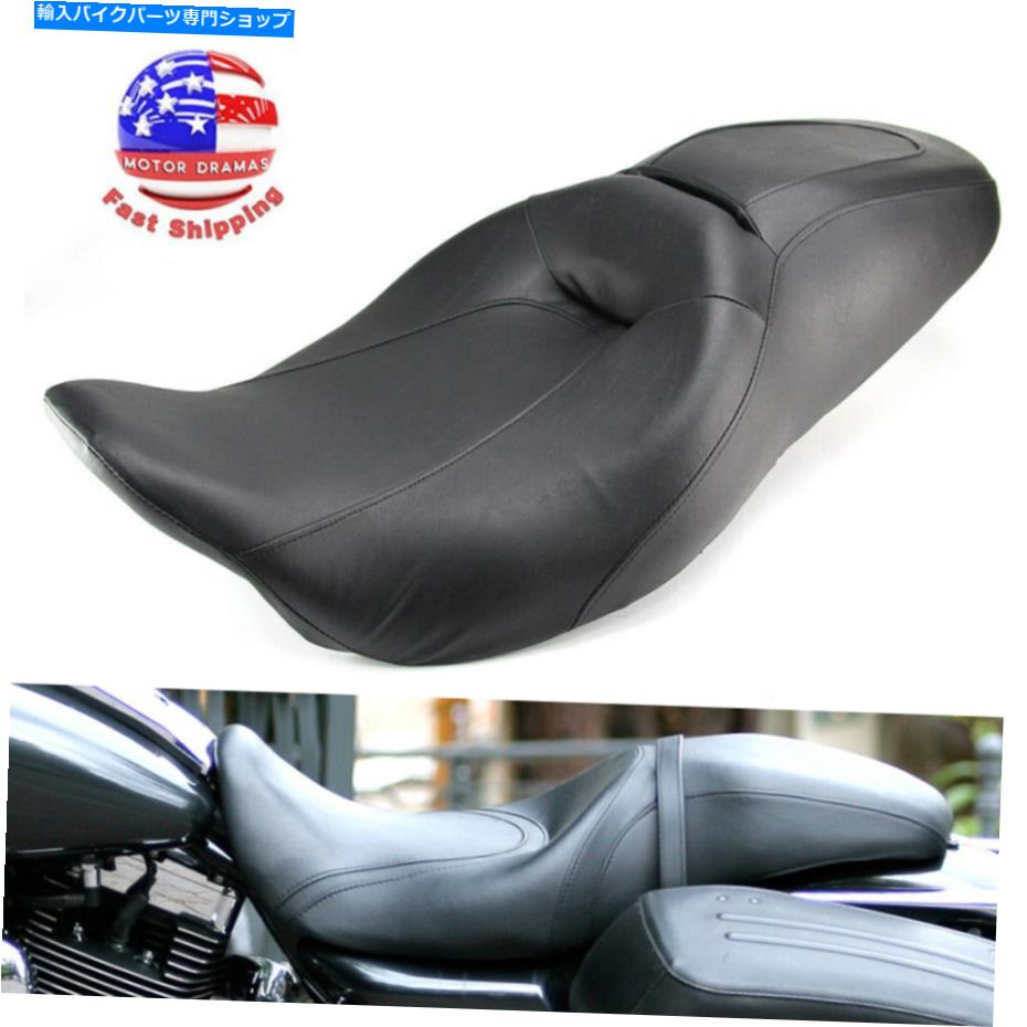 シート ハーレーロードキングストリートグライド2008-2021のためのドライバーとライダーの助手席2 Driver and Rider Passenger Seat 2 UP For Harley Road King Street Glide 2008-2021【並行輸入品】 45,372円