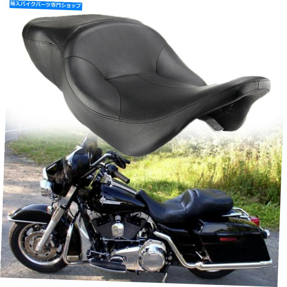 シート ハーレーエレクトログライドウルトラクラシックFLHT 1997-2007のための2アップライダーの助手席 2-UP Rider Passenger Seat For Harley Electra Glide Ultra Classic FLHT 1997-2007【並行輸入品】|Us Custom Parts Shop USDM