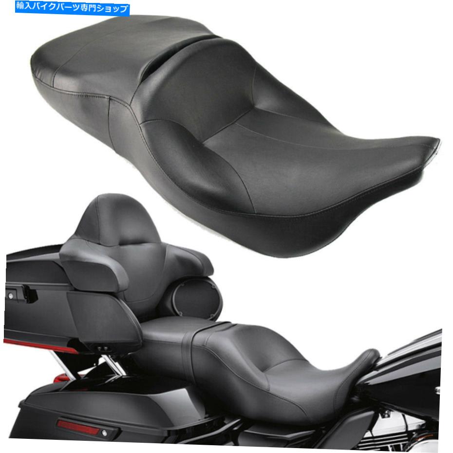 シート ハーレーエレクトログライドフルハトゥルウルトラクラシック97-07のための2アップライダーの助手席 Two-Up Rider Passenger Seat For Harley Electra Glide FLHTCU Ultra Classic 97-07【並行輸入品】