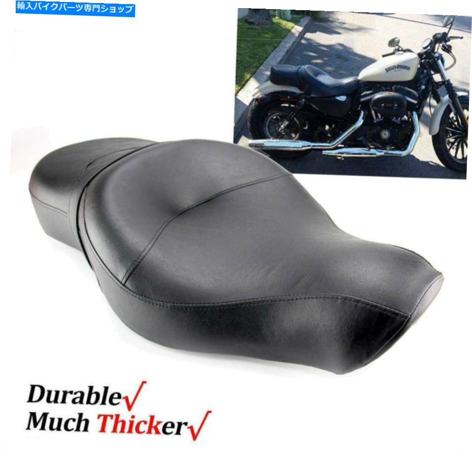 シート ハーレースポーツスターXL 883 XL 1200 N 2004-2018のための革ロープロ2アップシートピロー Leather Low-Pro 2 UP Seat Pillow For Harley Sportster XL 883 XL 1200 N 2004-2018【並行輸入品】