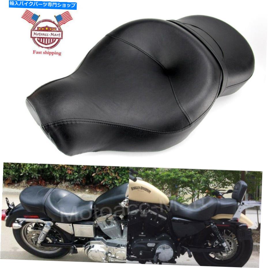 シート ハーリースポーツスターXL883N XL1200のための運転席旅客座席クッションサドル2アップ Driver Passenger Seat Cushion Saddle Two up For Harley Sportster XL883N XL1200【並行輸入品】