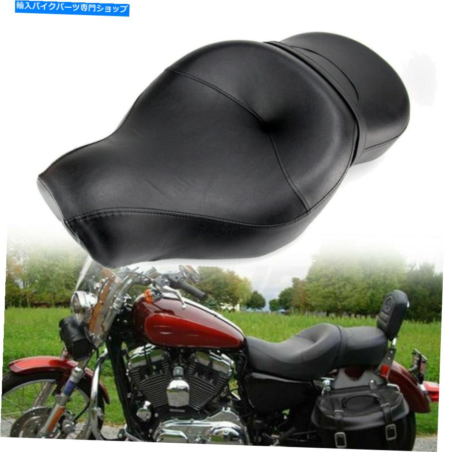 シート ハーレースポーツスターアイロン883N 1200N XL 2004-2021のためのドライバー＆旅客のツウニックシート Driver & Passenger Two-Up Seat For Harley Sportster Iron 883N 1200N XL 2004-2021【並行輸入品】