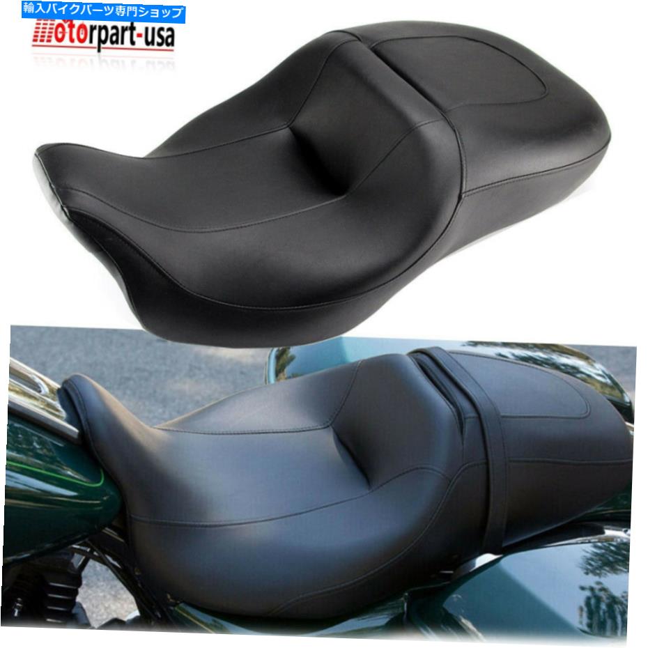 シート ハーレーツーリング超限定CVO 2008-21のための2アップライダードライバー＆助手席 2-up Rider Driver & Passenger Seat For Harley Touring Ultra Limited CVO 2008-21【並行輸入品】
