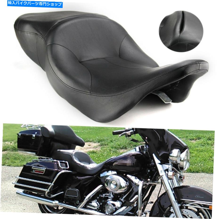 シート 運転手と乗客2ハーレーエレクトログライドFlht 1997-2007 2006のための2つの上の座席 Driver and Passenger 2 Two Up Seat For Harley Electra Glide FLHT 1997-2007 2006【並行輸入品】