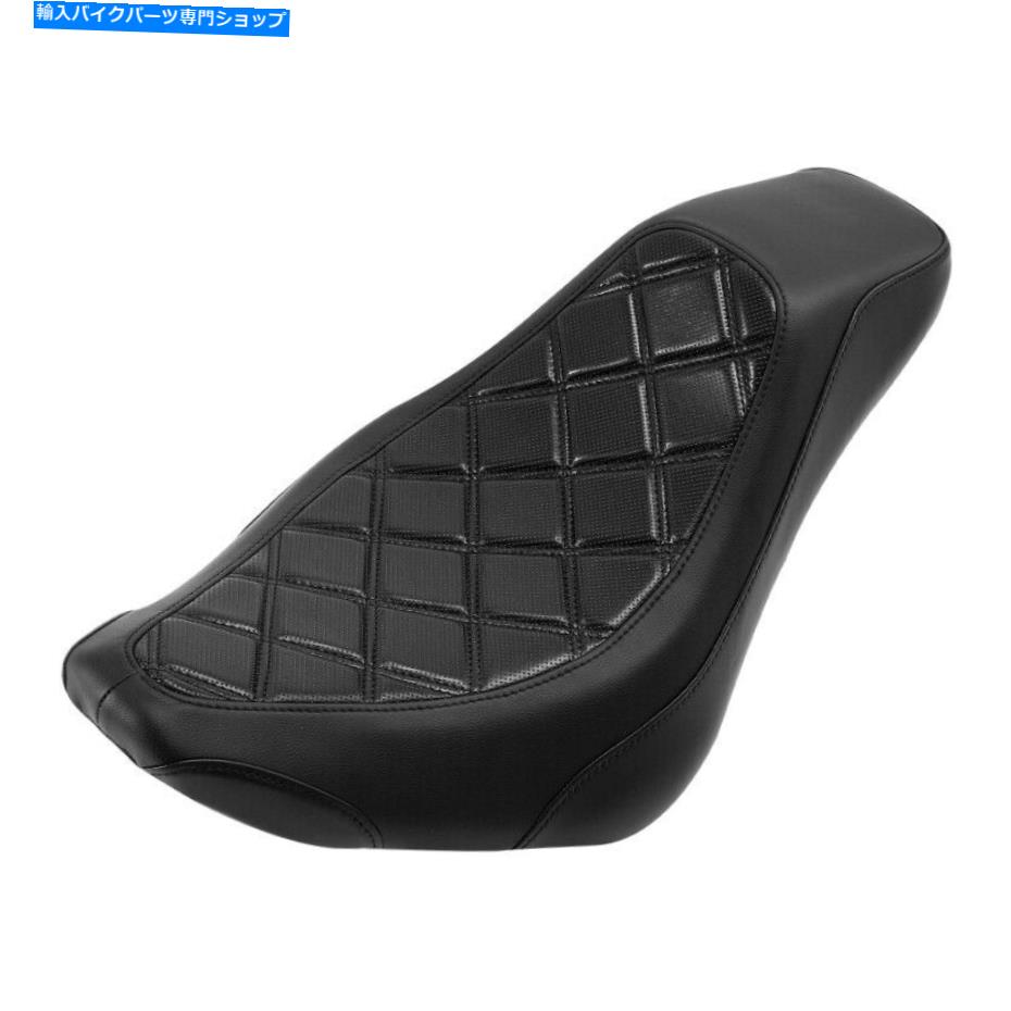 シート ブラックソロライダードライバシートフィットハーレーソフトストリートボブ2018-2021 2020 19 Black Solo Rider Driver Seat Fit For Harley Softail Street Bob 2018-2021 2020 19【並行輸入品】