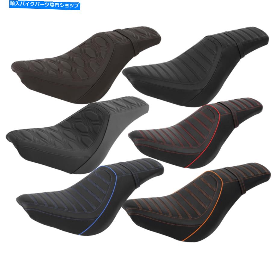 シート ハーレーソフトティールストリートボブFXBB 2018-2021のためのライダードライバーの助手席フィット Rider Driver Passenger Seat Fit For Harley Softail Street Bob FXBB 2018-2021 20【並行輸入品】