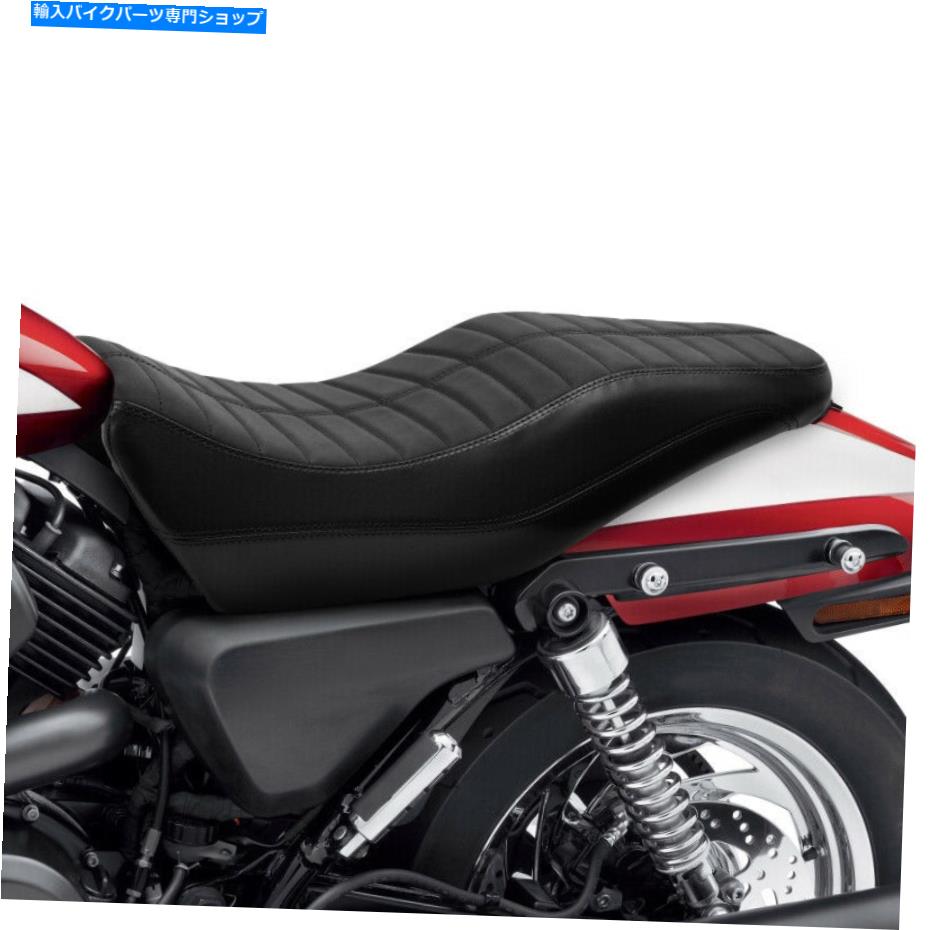 シート ブラックドライバーライダー＆助手席フィットハーレーストリート500 xg750 15-21 2016 Black Driver Rider & Passenger Seat Fit For Harley Street 500 XG750 15-21 2016【並行輸入品】