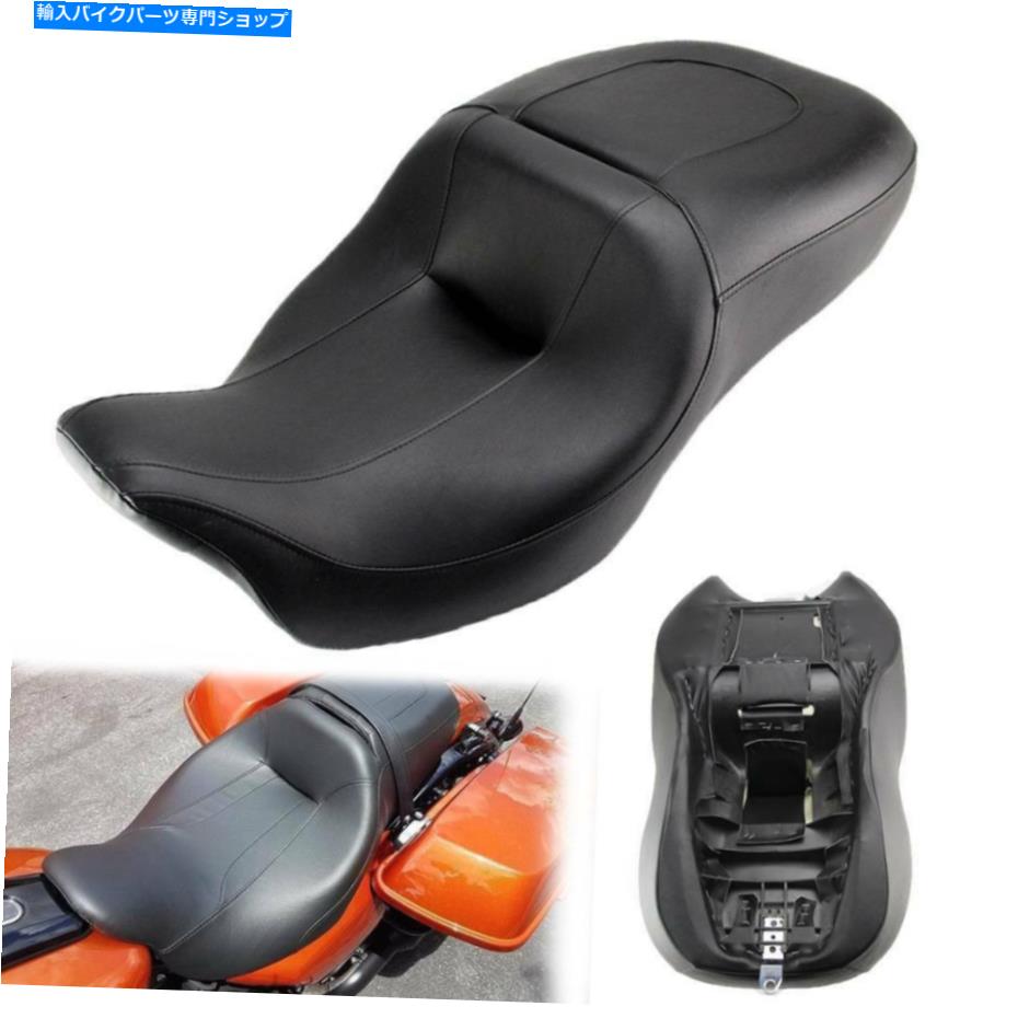 シート ハーレーエレクトログライドクラシックFLHTC FLHTK 08-21のためのドライバー旅客のツウニックシート Driver Passenger Two-Up Seat For Harley Electra Glide Classic FLHTC FLHTK 08-21【並行輸入品】 48,613円