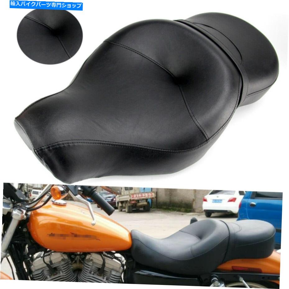 シート ハーリースポーツスターのための2つのアップドライバーライダーの助手席883 1200 48 72 2004-2021 Two Up Driver Rider Passenger Seat for Harley Sportster 883 1200 48 72 2004-2021【並行輸入品】