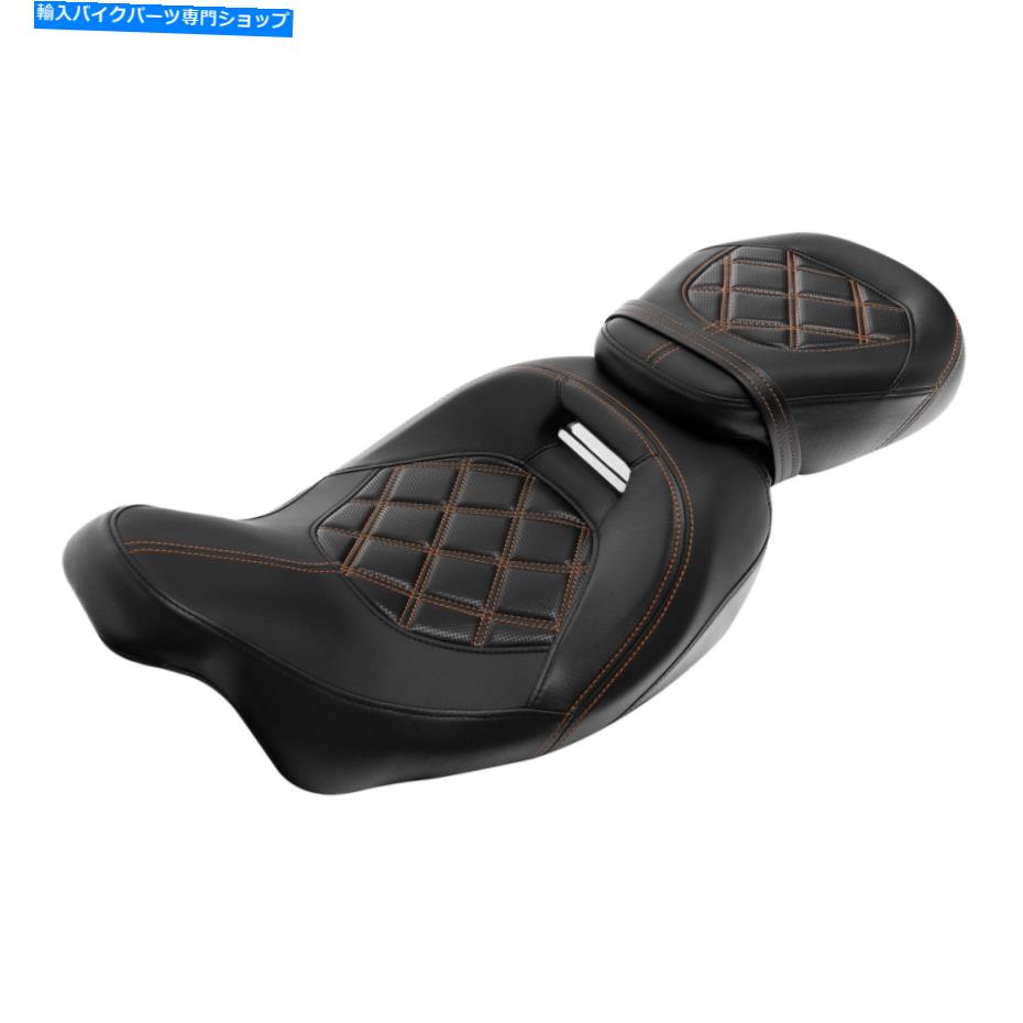 シート 運転手の乗客の2つのアップシートピリオンフィットCVO Road King 09-21 Driver Passenger Two Up Seat Pillion Fit For Harley Touring CVO Road King 09-21【並行輸入品】