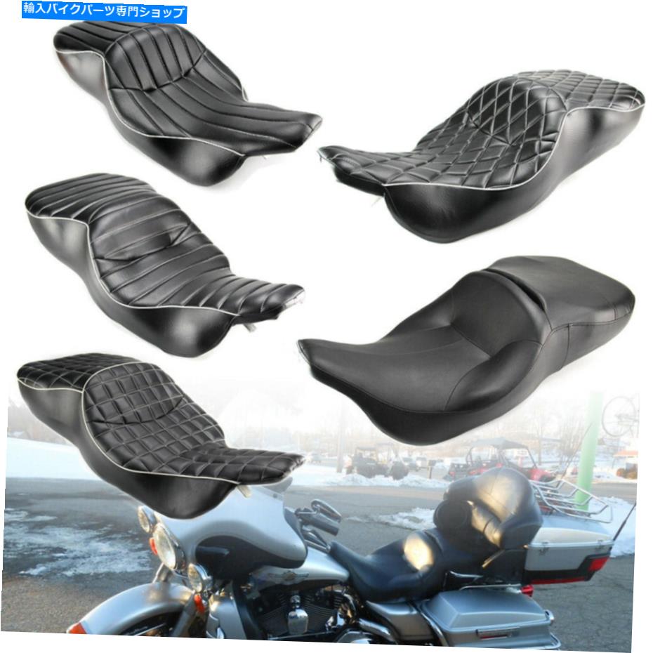 シート ハーレーエレクトログライドウルトラクラシックFLH 1997-2007のライダー旅客の2つの上の座席 Rider Passenger Two Up Seat For Harley Electra Glide Ultra Classic FLH 1997-2007【並行輸入品】｜Us Custom Parts Shop USDM 48,613円