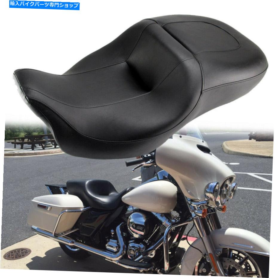 シート ハーレーエレクトラ街グライド2008-21のためのオートバイの運転手の乗客のツウーアップシート Motorcycle Driver Passenger Two-Up Seat For Harley Electra Street Glide 2008-21【並行輸入品】｜Us Custom Parts Shop USDM