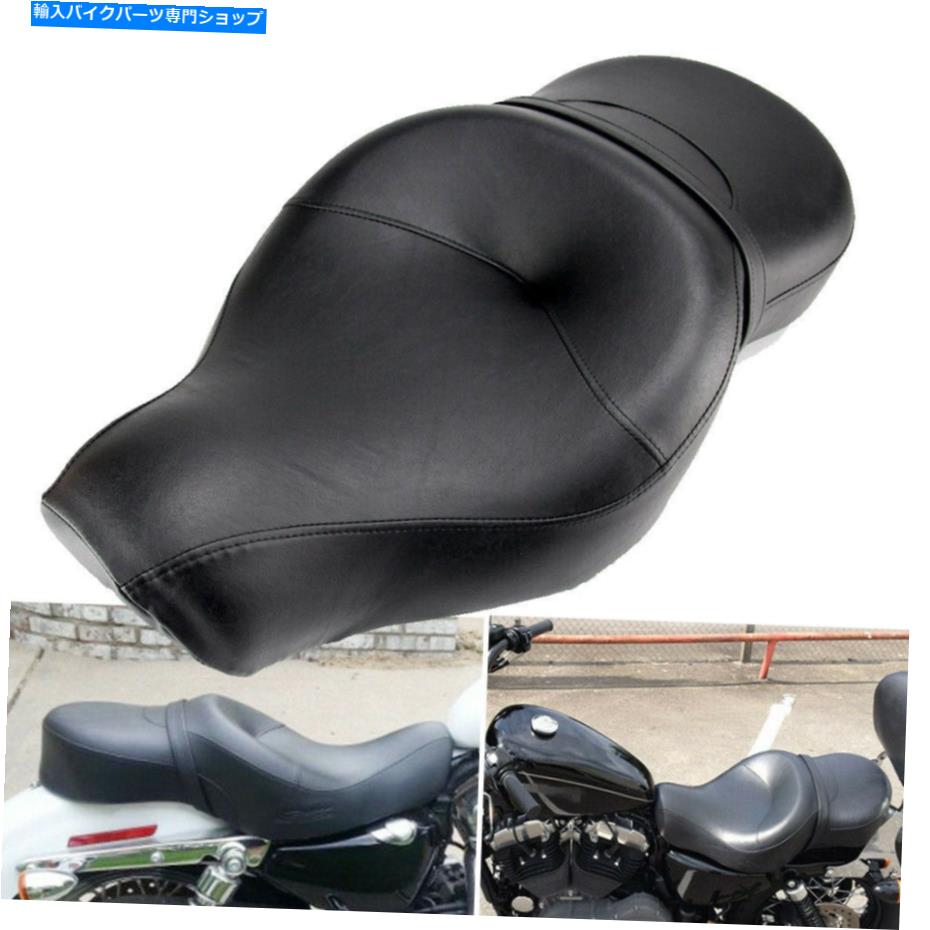 シート Harley Sportster XL 883 1200 2004-2020のための黒い2アップドライバの助手席 Black Two-up Driver Passenger Seat For Harley Sportster XL 883 1200 2004-2020【並行輸入品】|Us Custom Parts Shop USDM