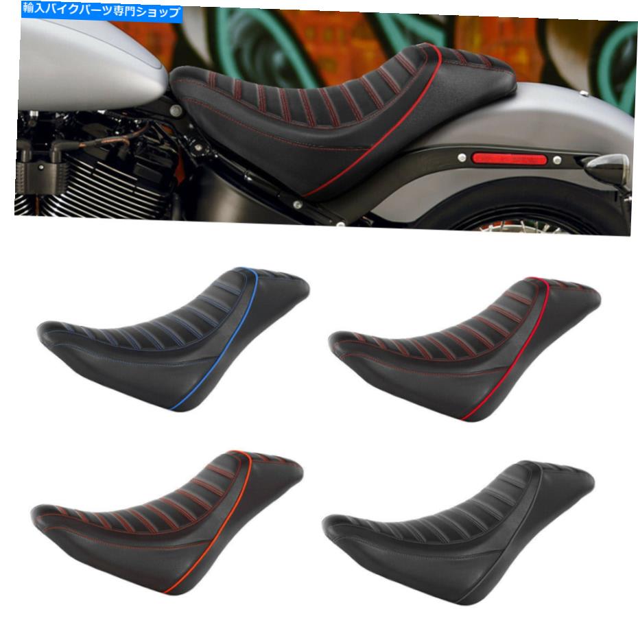 シート 運転者ライダーソロシートフィットハーレーソフトFLDE FLHC FLSL 18-20ブラック Driver Rider Solo Seat Fit For Harley Softail FLDE FLHC FLHCS FLSL 18-20 Black【並行輸入品】