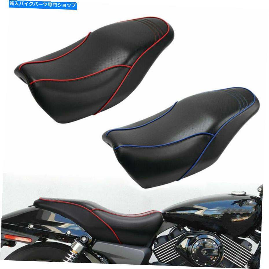シート harley street xg500 xg500 xg750 2015-2021のためのブラックライダー旅客の2つの上の座席フィット Black Rider Passenger Two Up Seat Fit For Harley Street XG500 XG750 2015-2021【並行輸入品】
