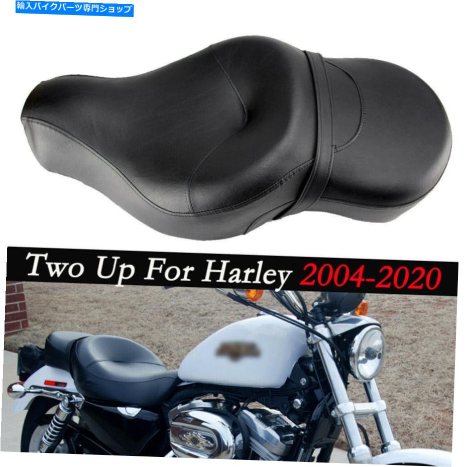 シート ハーリースポーツスターXL 883 1200 2004アップのためのオートバイの運転手の乗客のツウーアップシート Motorcycle Driver Passenger Two-Up Seat For Harley Sportster XL 883 1200 2004-UP【並行輸入品】