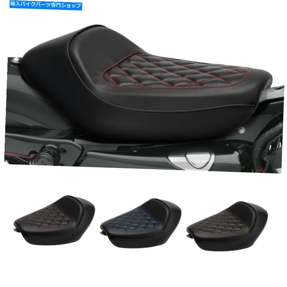 シート ブラックライダードライバーピリオンソロシートフィットハーリースポーツスターXL 1200 10 Black Rider Driver Pillion Solo Seat Fit For Harley Sportster XL 1200 10-Later【並行輸入品】