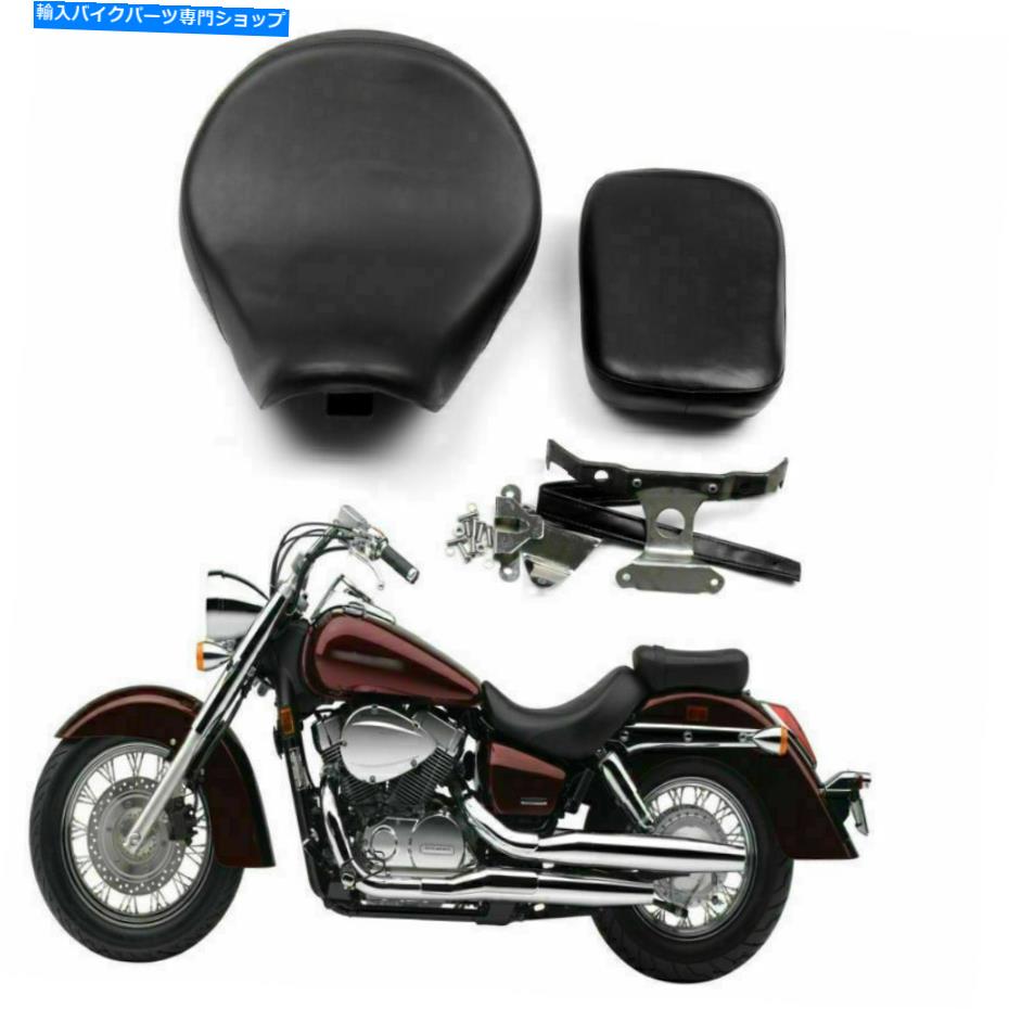 シート 合成レザーフロントリアクッションシートフィットホンダシャドウエアロVT400 2004-2013 Synthetic Leather Front Rear Cushion Seat Fits Honda Shadow Aero VT400 2004-2013【並行輸入品】
