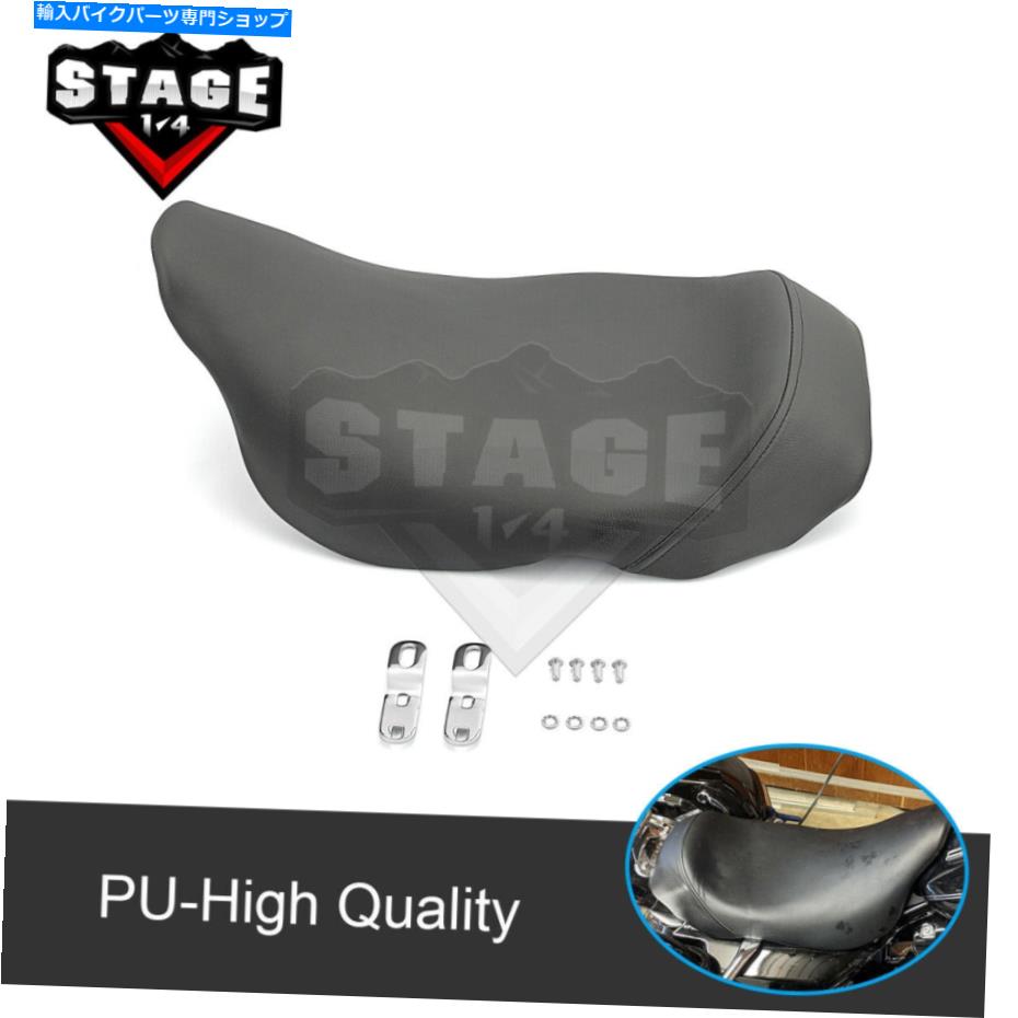 シート Electra Touring Electra Glide Road King Flhr 08アップ PU Front Solo Driver Seat For Harley Touring Electra Glide Road King FLHR 08-UP【並行輸入品】