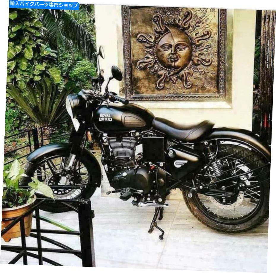 シート 古典的な自転車のシングルライダーシートのためのロイヤルエンフィールドカスタマイズされた低ライダーシートブラック Royal Enfield Customized Low Rider Seat Black For Classic Bike Single Rider Seat【並行輸入品】