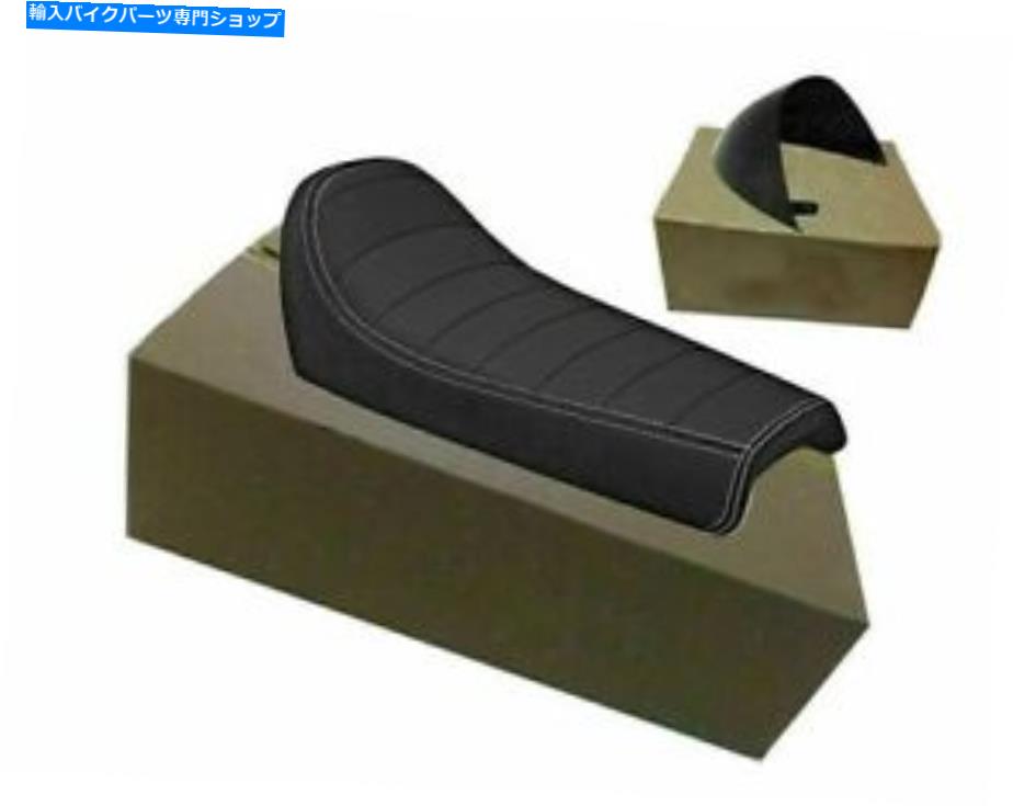 シート ロイヤルエンフィールドGTコンチネンタル650ブラックカウル付きシングルライダーシート For Royal Enfield GT Continental 650 Single Rider Seat with Black Cowl【並行輸入品】