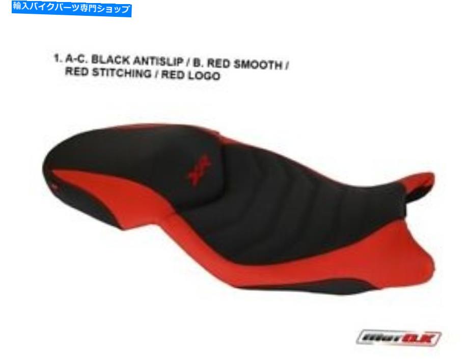 シート BMW S 1000 XR（2015-2019）MOTOKシートカバー赤い色/ロゴ付きステッチ BMW S 1000 XR (2015-2019) Motok Seat Cover Red Color/Stitching with Logo【並行輸入品】