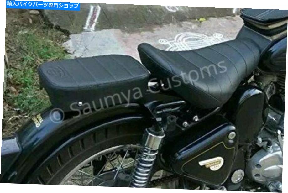 シート 古典的なスタイリッシュな定規シートブラッククラシックスタンダードElectra Royal Enfield Customized Stylish Ruler Seat Black For Classic Standard Electra Royal Enfield【並行輸入品】