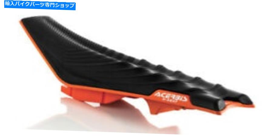 シート Acerbis 2449745229 Xシートブラック/オレンジソフト Acerbis 2449745229 X-Seat Black/Orange-Soft【並行輸入品】