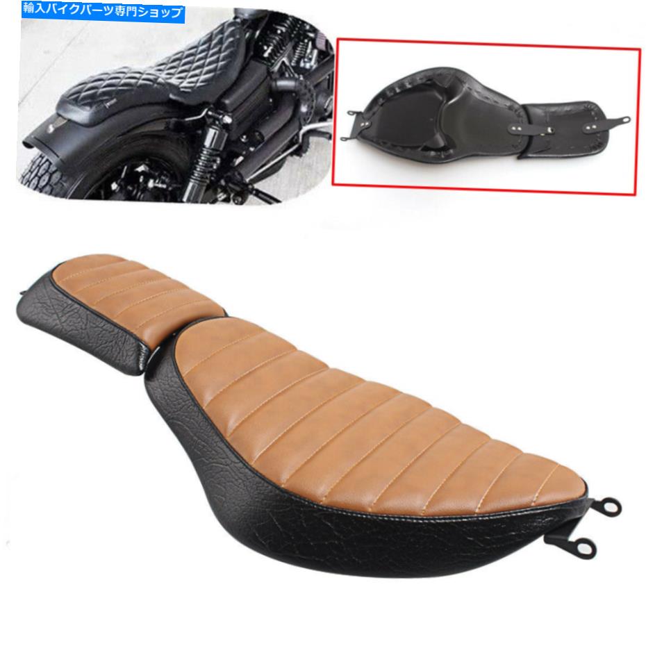 シート フロントドライバーライダーの助手席パッドブラウンフィットハーレースポーツスター883 1200 Front Driver Rider Passenger Seat Pads Brown Fit For Harley Sportster 883 1200【並行輸入品】