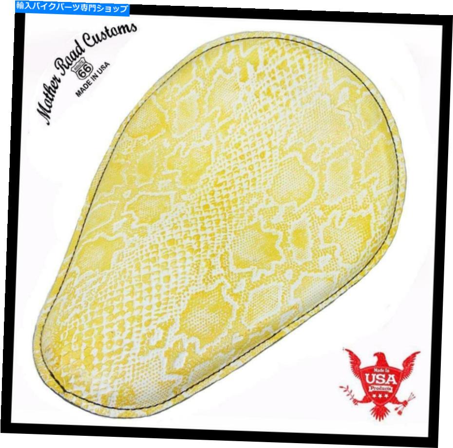 シート シートスプリングチョッパーハーレースポーツスターナイトスター48レザーAlbino Snake Python Seat Spring Chopper Harley Sportster Nightster 48 Leather Albino Snake Python【並行輸入品】|Us Custom Parts Shop USDM