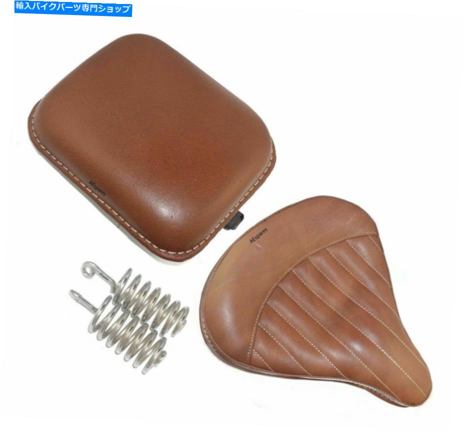 シート 純粋なレザーフロント＆リアサドルシートブラウンフィットロイヤルエンフィールドクラシック@ca Pure Leather Front & Rear Saddle Seat Brown Fits Royal Enfield Classic @CA【並行輸入品】｜Us Custom Parts Shop USDM