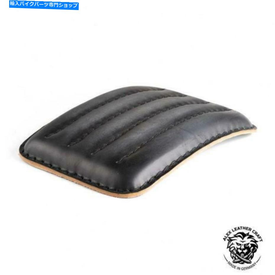 シート ユニバーサルハンドメイドレザーピリオンシート「ビンテージブラックV2」 Universal handmade leather Pillion seat \