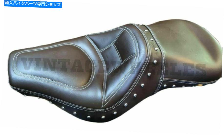 シート ロイヤルエンフィールドインターセプター650ccカスタムメイドクッションローライダーデュアルシートブラウン Royal Enfield Interceptor 650cc Custom Made Cushioned Low Rider Dual Seat Brown【並行輸入品】