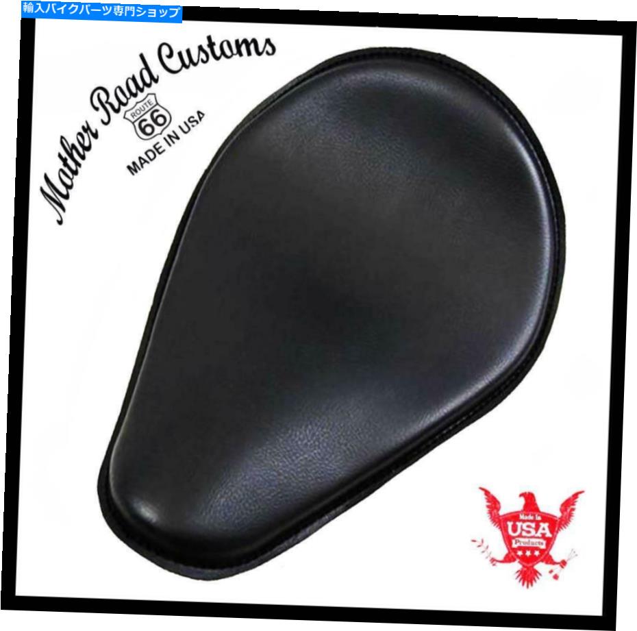 シート スプリングソロシートチョッパーハーレースポーツスターホンダヤマハ10x13ブラックレザーフレーム Spring Solo Seat Chopper Harley Sportster Honda Yamaha 10x13 Black Leather Frame【並行輸入品】|Us Custom Parts Shop USDM