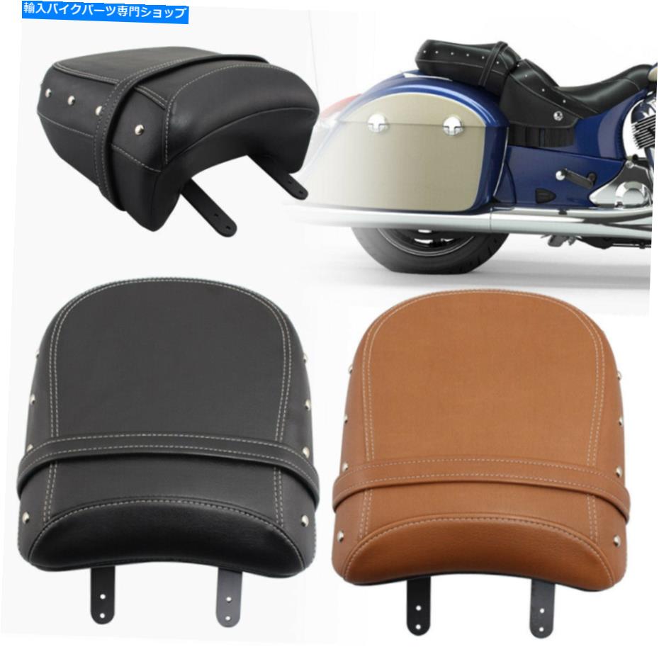 シート インドのチーフホースチーフテインロードマスターのための黒/茶色の後部助手席座席 Black/Brown Rear Passenger Seat For Indian Chief Dark Horse Chieftain Roadmaster【並行輸入品】