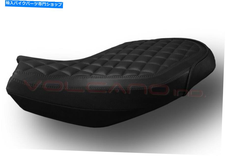 シート DUCATI SCRAMBLER 800 2015-2018火山シートカバーアンチスリップレザーレットブラックS Ducati Scrambler 800 2015-2018 Volcano Seat cover Anti slip Leatherette Black S【並行輸入品】