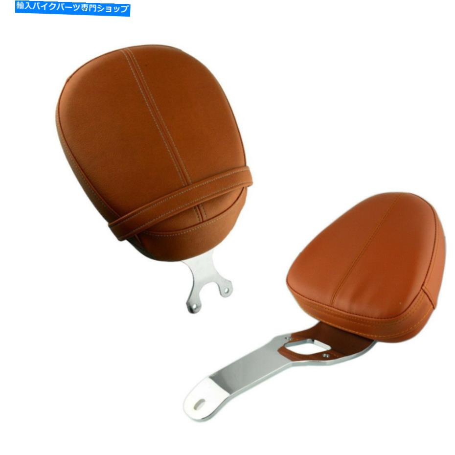 シート インドのスカウトのためのレザー旅客ピリオンリアシートドライバー背もたれのサポート Leather Passenger Pillion Rear Seat Driver Backrest Support For Indian Scout【並行輸入品】