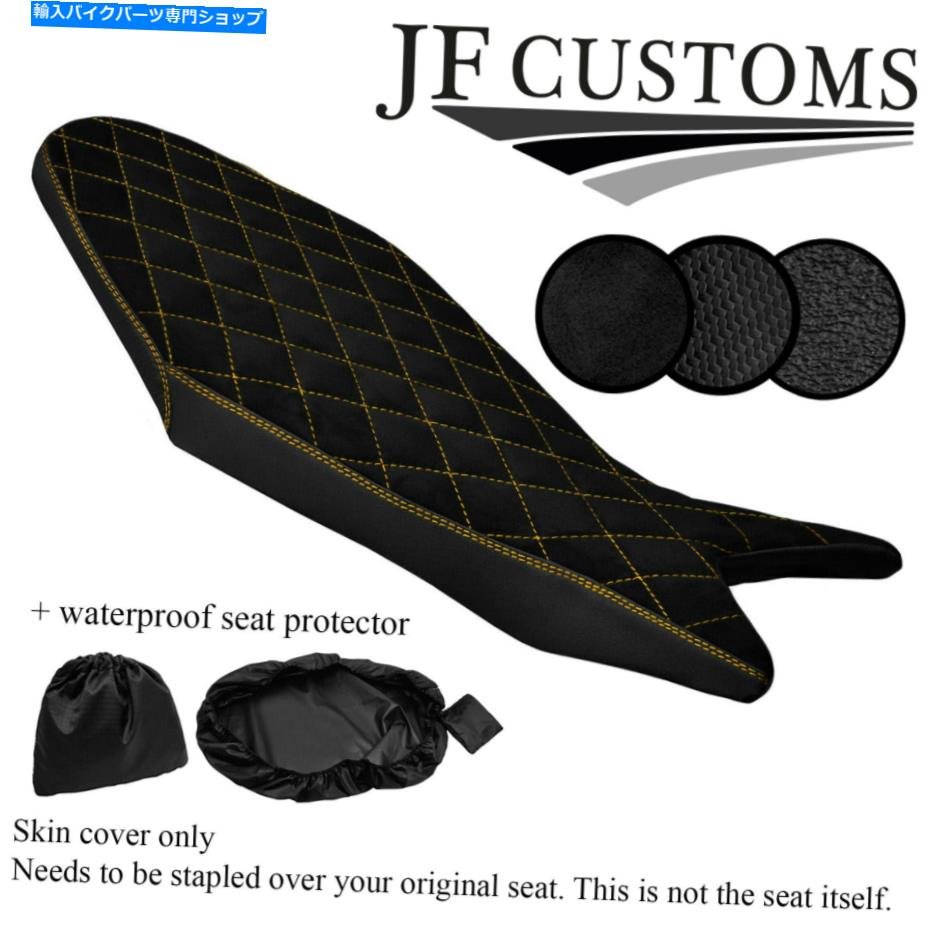 シート Husqvarna Nuda R 900 11-15シートカバー+ WSP用DSG3イエローステッチカスタム DSG3 YELLOW STITCH CUSTOM FOR HUSQVARNA NUDA R 900 11-15 SEAT COVER + WSP【並行輸入品】