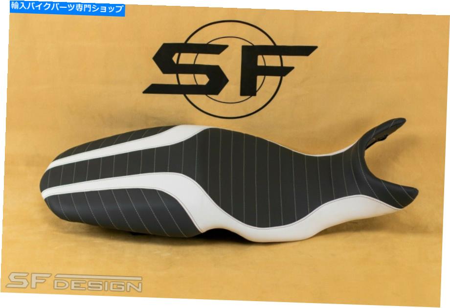 シート SFデザインBMW F800GT F800R F800S F800ST 2004-2019高級シートカバーホワイト SF-Design BMW F800GT F800R F800S F800ST 2004-2019 exclusive seat cover White【並行輸入品】