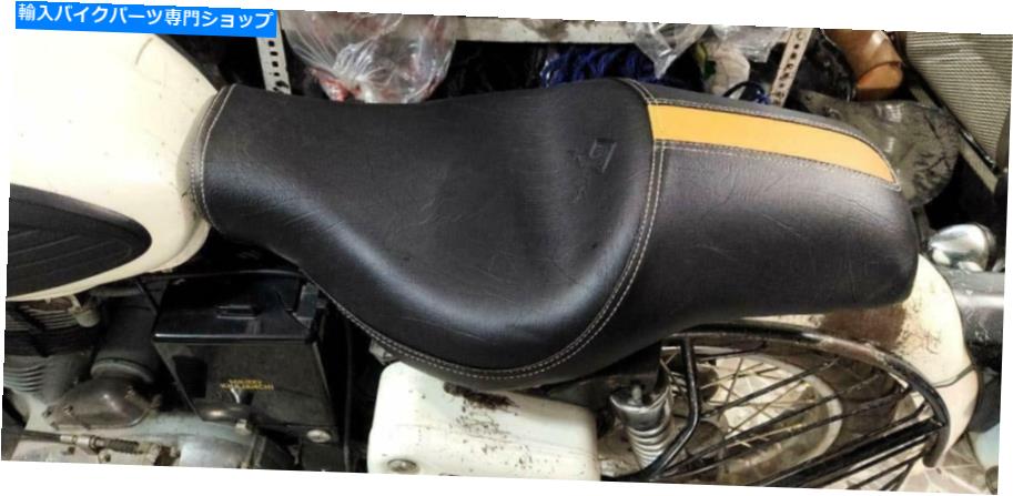 シート ロイヤルエンフィールドの弾丸カスタマイズされたツーリングローライダー＆旅客シートブラック Royal Enfield Bullet Customized Touring Low Rider & Passenger Seat Black【並行輸入品】｜Us Custom Parts Shop USDM