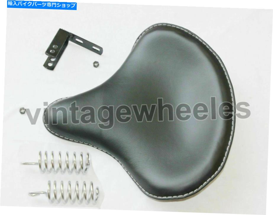 シート ロイヤルエンフィールドスタンダード＆マシズム新ブラックレザースプリングシートに合う Fit For Royal Enfield Standard & Machismo New Black Leather spring seat【並行輸入品】｜Us Custom Parts Shop USDM
