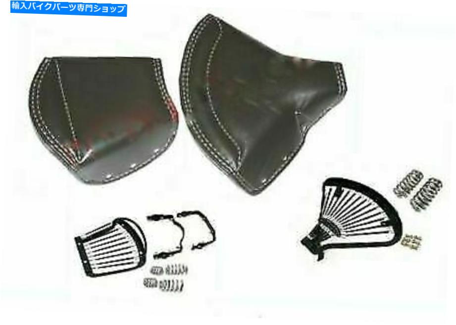 シート ロイヤルエンフィールドアリエル勝利BSAコンプリートフロント＆リアシートLycettブラウンレザー Royal Enfield Ariel Triumph BSA Complete Front & Rear Seat Lycett Brown Leather【並行輸入品】